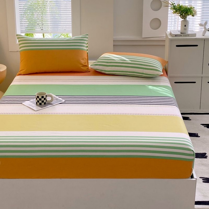 91家纺网 家纺一手货源 找家纺 ME/ERA HOME寐时代 2025新款三枚缎老粗布床笠款三件套 罗曼