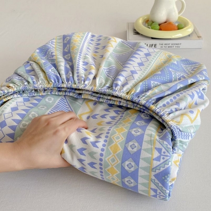 ME/ERA HOME寐时代 2025新款三枚缎老粗布床笠款三件套 律动