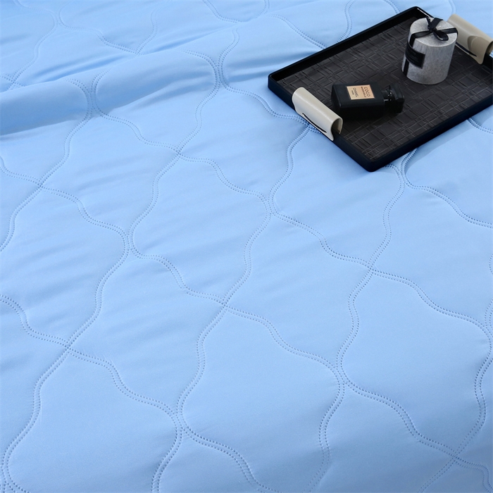 91家纺网 家纺一手货源 找家纺 爱派 2025新款纯色水洗棉夏被夏凉被空调被被子被芯 骑士蓝