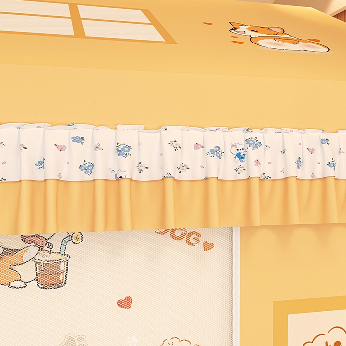 91家纺网 家纺一手货源 找家纺 （总）迪凡保罗蚊帐 2025新款2505城堡款房型遮光防摔坐床蚊帐