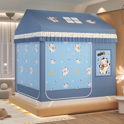 91家纺网 家纺一手货源 找家纺 （总）迪凡保罗蚊帐 2025新款2505城堡款房型遮光防摔坐床蚊帐