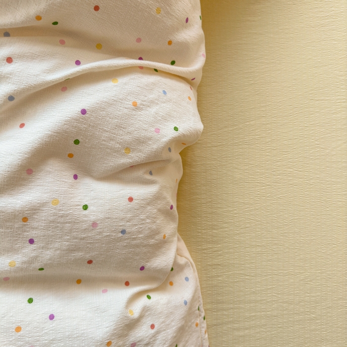 91家纺网 家纺一手货源 找家纺 玉海棠家纺 2025新款亲肤舒适小清新四件套 波点世界