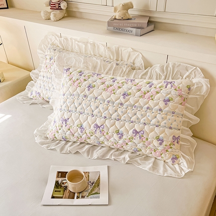 91家纺网 家纺一手货源 找家纺 （总）眠势力2025新款韩版花边枕套公主风ins枕头套