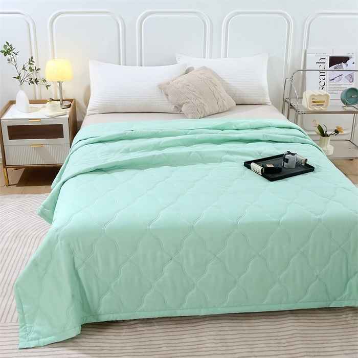 91家纺网 家纺一手货源 找家纺 （总）爱派 2025新款纯色水洗棉夏被夏凉被空调被被子被芯