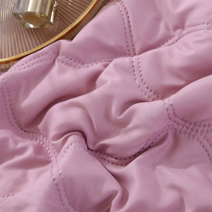 91家纺网 家纺一手货源 找家纺 爱派 2025新款纯色水洗棉夏被夏凉被空调被被子被芯 红豆沙