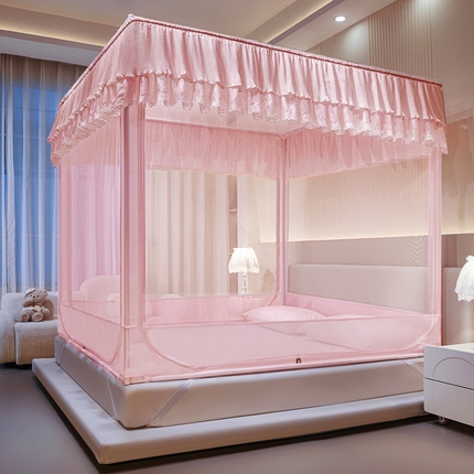 91家纺网 家纺一手货源 找家纺 （总）夏彩 2025新款浪漫唯美T+U防摔蚊帐-88609