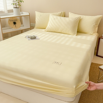 91家纺网 家纺一手货源 找家纺 （总）眠博士 2025新款简约纯色纯棉40支单床笠系列