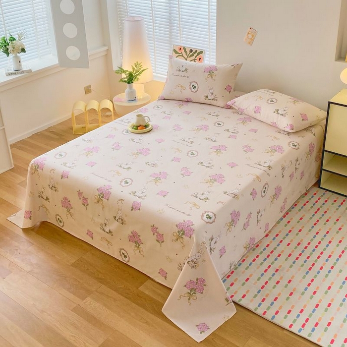 91家纺网 家纺一手货源 找家纺 ME/ERA HOME寐时代 2025新款三枚缎老粗布床单款三件套 流星花园