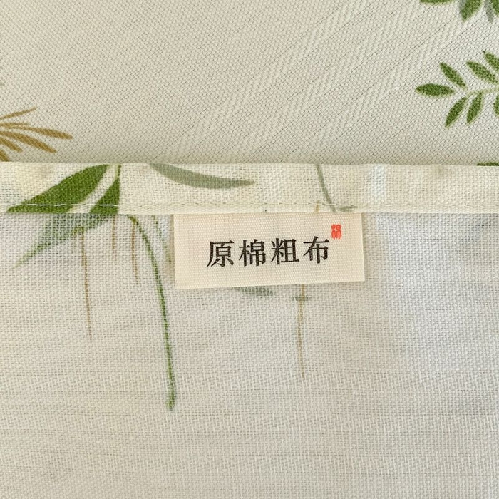 91家纺网 家纺一手货源 找家纺 ME/ERA HOME寐时代 2025新款三枚缎老粗布床单款三件套 绿意盎然