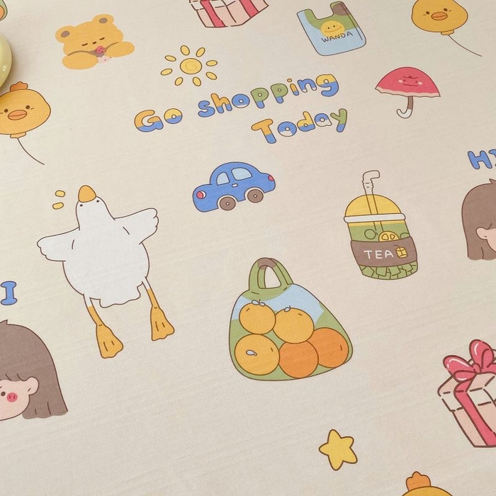 91家纺网 家纺一手货源 找家纺 ME/ERA HOME寐时代 2025新款三枚缎老粗布床笠款三件套 快乐心情