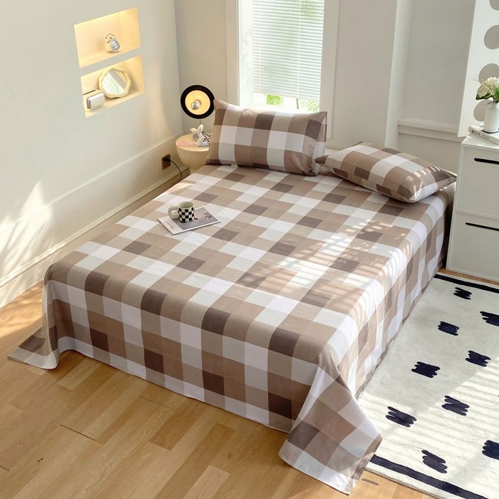 91家纺网 家纺一手货源 找家纺 ME/ERA HOME寐时代 2025新款三枚缎老粗布床单款三件套 洛卡