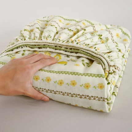 91家纺网 家纺一手货源 找家纺 （总）ME/ERA HOME寐时代 2025新款三枚缎老粗布床笠款三件套