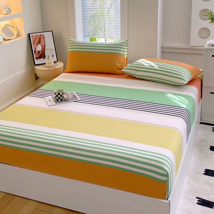 91家纺网 家纺一手货源 找家纺 ME/ERA HOME寐时代 2025新款三枚缎老粗布床笠款三件套 罗曼