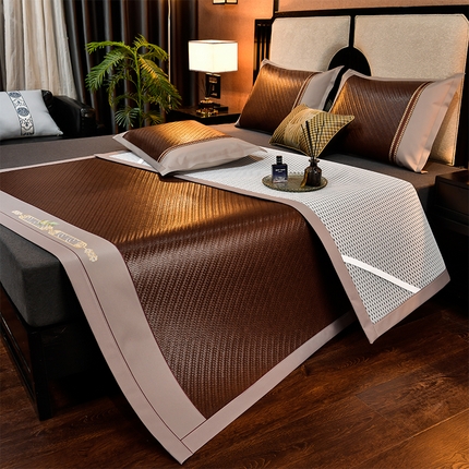 91家纺网 家纺一手货源 找家纺 （总）小牛席业2025新款野山藤草席（直筒发货）凉席藤席冰藤席冰丝席竹席凉席空调席草席