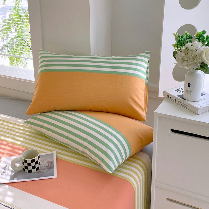 91家纺网 家纺一手货源 找家纺 ME/ERA HOME寐时代 2025新款三枚缎老粗布床单款三件套 罗曼