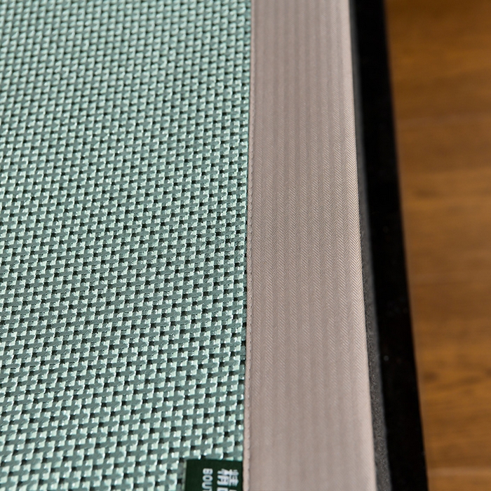 91家纺网 家纺一手货源 找家纺 小牛席业2025新款薰衣草冰藤席系列（冰藤席面）凉席藤席冰藤双面席冰丝席竹席凉席空调席草席三件套 薰衣草清香冰藤席-绿色