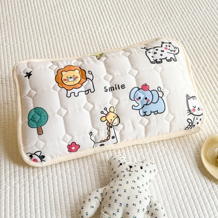 91家纺网 家纺一手货源 找家纺 （总）禧缘家纺（原梦想家） 2025新款A类儿童幼儿园学生宿舍绑带款夹棉床单全棉夹棉软垫枕套 