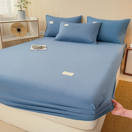 91家纺网 家纺一手货源 找家纺 （总）眠博士 2025新款简约纯色纯棉40支单床笠系列