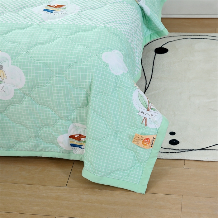 91家纺网 家纺一手货源 找家纺 爱派  2025新款直播爆款印花水洗棉夏被夏凉被空调被被子被芯 清凉夏日