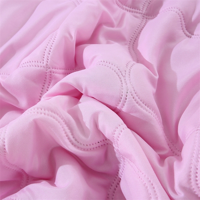 91家纺网 家纺一手货源 找家纺 爱派 2025新款纯色水洗棉夏被夏凉被空调被被子被芯 初恋粉