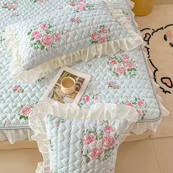 91家纺网 家纺一手货源 找家纺 眠势力2025新款韩版花边枕套公主风ins枕头套 春风徐来