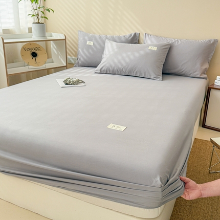 91家纺网 家纺一手货源 找家纺 （总）眠博士 2025新款简约纯色纯棉40支单床笠系列