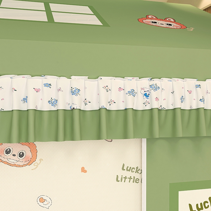 91家纺网 家纺一手货源 找家纺 迪凡保罗蚊帐 2025新款2505城堡款房型遮光防摔坐床蚊帐 潮玩俱乐部