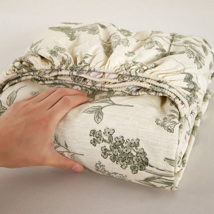 91家纺网 家纺一手货源 找家纺 （总）ME/ERA HOME寐时代 2025新款全棉老粗布床笠款三件套