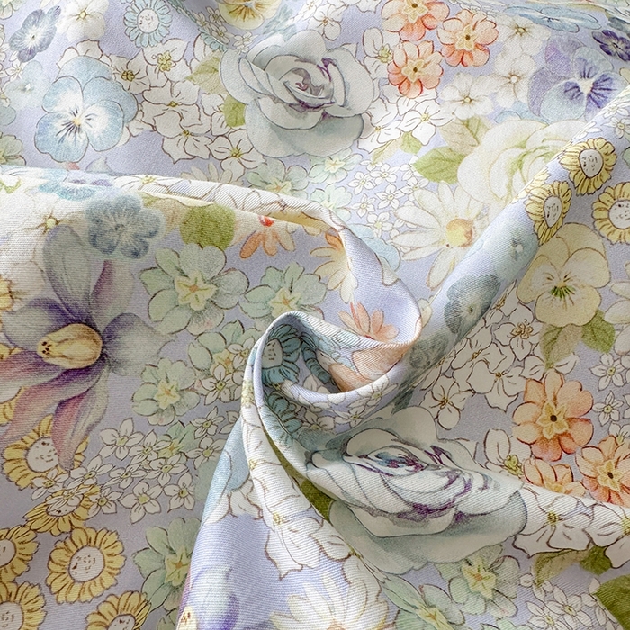 91家纺网 家纺一手货源 找家纺 眷恋家纺 2025年春夏全棉铂金棉13376数码印花四件套 富贵满园-兰