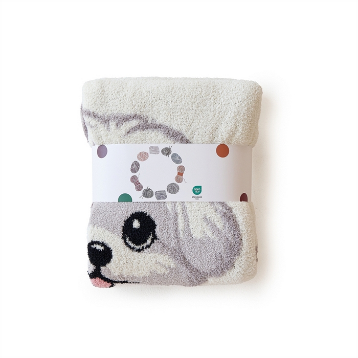 91家纺网 家纺一手货源 找家纺 暖绵绵家纺 2025新款半边绒系列盖毯披肩毯毯子-狗狗4小只【零售价不得低于161元】 狗狗4小只-麦达