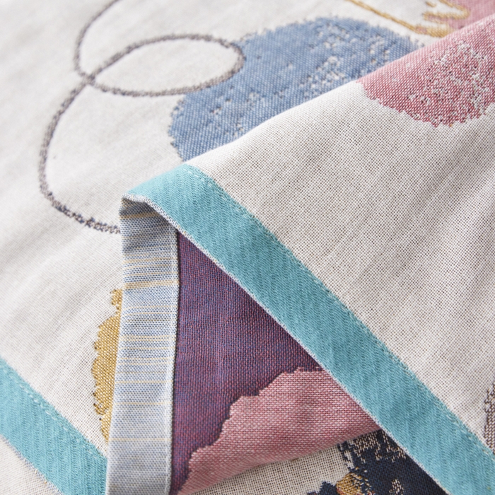 91家纺网 家纺一手货源 找家纺 爱港家纺 2025新款全棉纱布-萌宠治愈系列枕巾 铅笔熊52*75cm