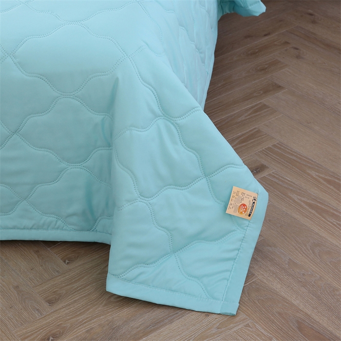 91家纺网 家纺一手货源 找家纺 爱派 2025新款纯色水洗棉夏被夏凉被空调被被子被芯 天空蓝