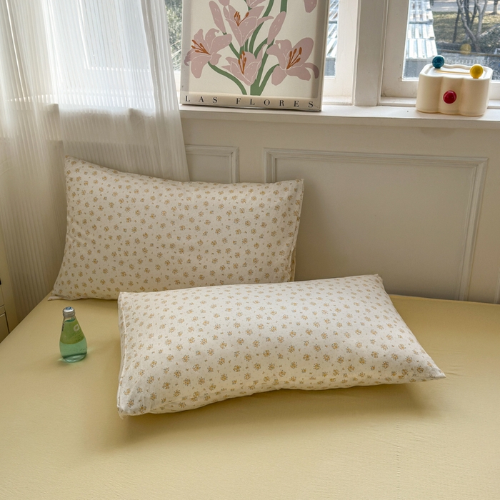 91家纺网 家纺一手货源 找家纺 玉海棠家纺 2025新款亲肤舒适小清新四件套 橘子海