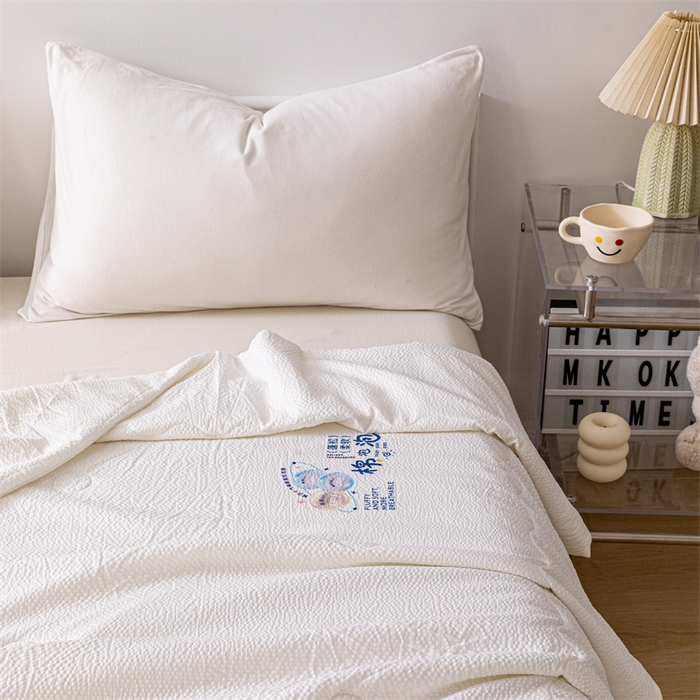 91家纺网 家纺一手货源 找家纺 （总）天瑜家纺 2025新款亲肤舒适泡泡棉夏被