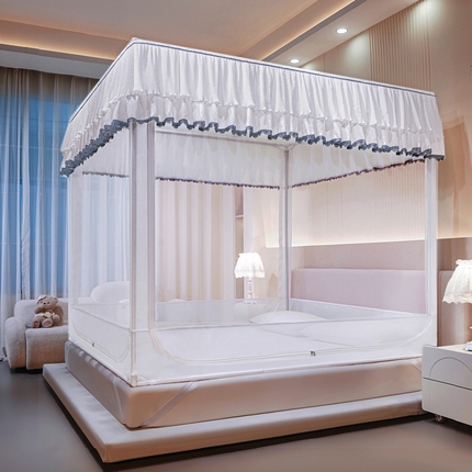 夏彩 2025新款浪漫唯美T+U防摔蚊帐-88609 88609极光白