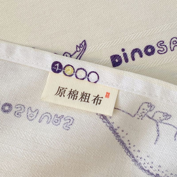 91家纺网 家纺一手货源 找家纺 ME/ERA HOME寐时代 2025新款三枚缎老粗布床单款三件套 恐龙家族