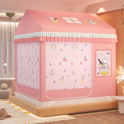 91家纺网 家纺一手货源 找家纺 （总）迪凡保罗蚊帐 2025新款2505城堡款房型遮光防摔坐床蚊帐