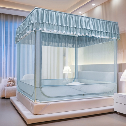 91家纺网 家纺一手货源 找家纺 （总）夏彩 2025新款浪漫唯美T+U防摔蚊帐-88609