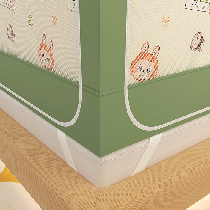 91家纺网 家纺一手货源 找家纺 迪凡保罗蚊帐 2025新款2505城堡款房型遮光防摔坐床蚊帐 潮玩俱乐部