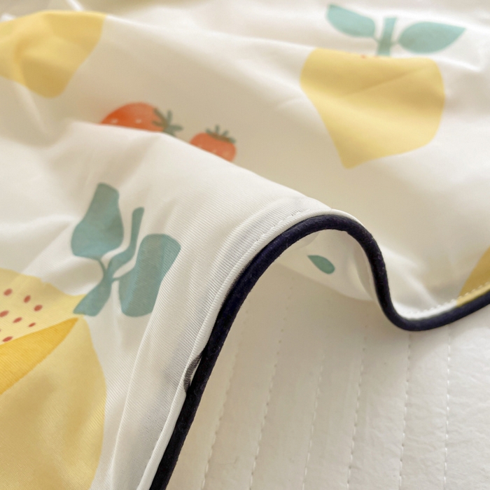 91家纺网 家纺一手货源 找家纺 优悦生活馆 2025新款凉感丝夏被夏凉被空调被 草莓花语