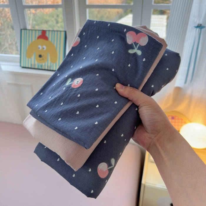 91家纺网 家纺一手货源 找家纺 玉海棠家纺 2025新款亲肤舒适小清新四件套 大吉大厘