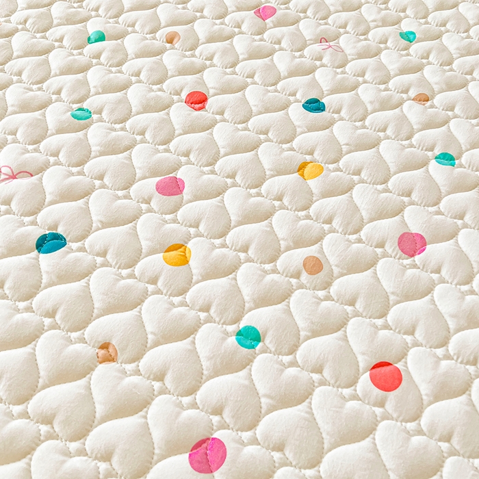 91家纺网 家纺一手货源 找家纺 眠势力 2025新款韩版花边床笠雪纺公主风ins夹棉四季款床罩保护套 彩色波点