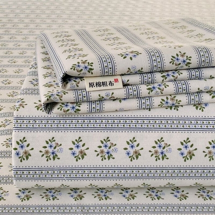 91家纺网 家纺一手货源 找家纺 （总）ME/ERA HOME寐时代 2025新款三枚缎老粗布床单款三件套