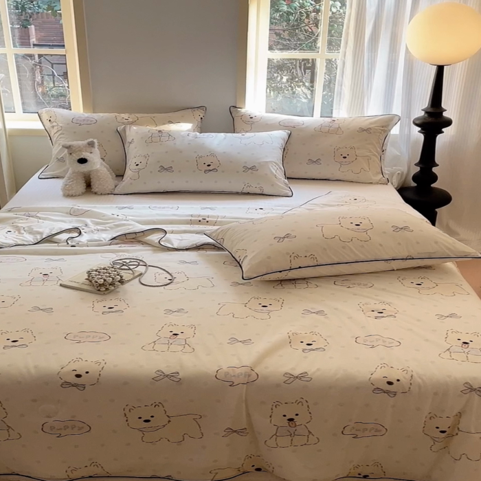 91家纺网 家纺一手货源 找家纺 优悦生活馆 2025新款凉感丝夏被夏凉被空调被 宠物狗