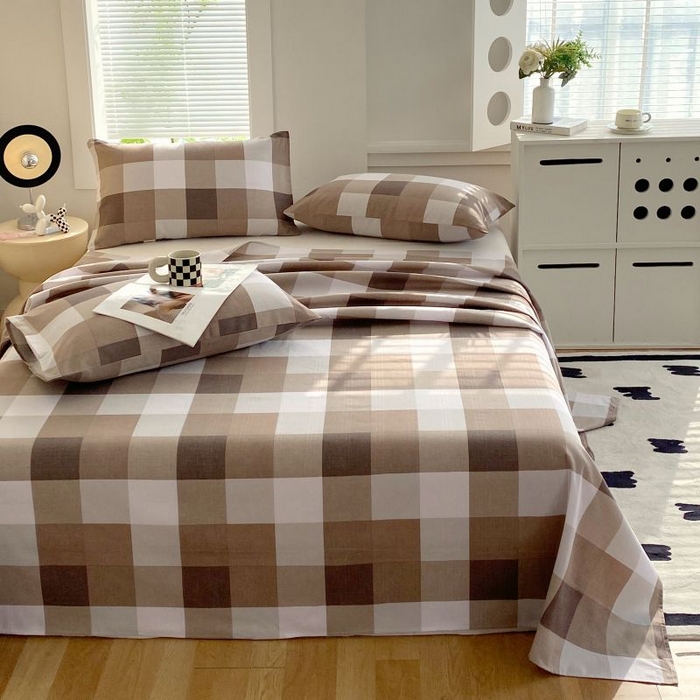 91家纺网 家纺一手货源 找家纺 ME/ERA HOME寐时代 2025新款三枚缎老粗布床单款三件套 洛卡