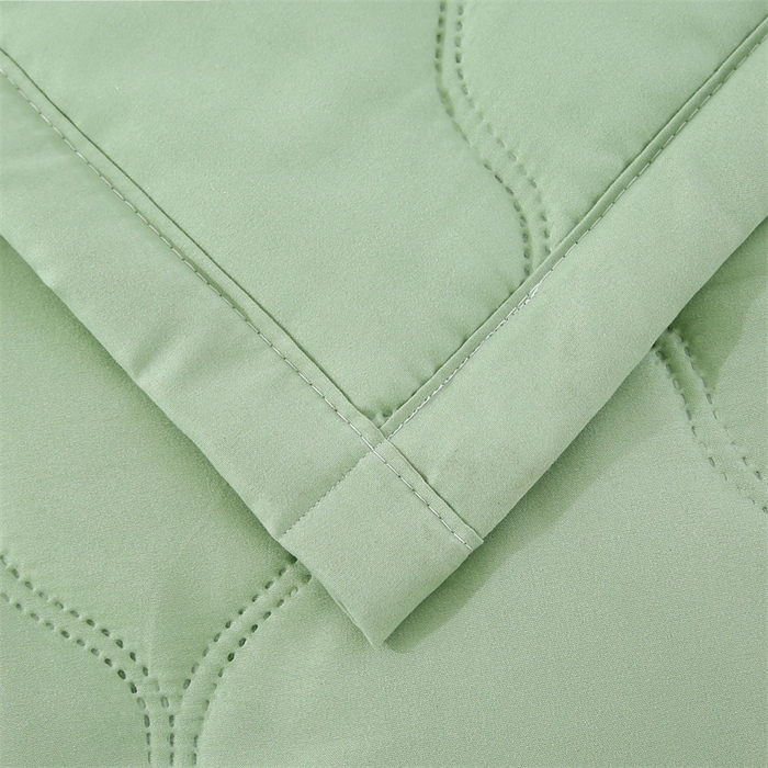 91家纺网 家纺一手货源 找家纺 爱派 2025新款纯色水洗棉夏被夏凉被空调被被子被芯 果绿色