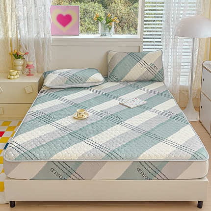 91家纺网 家纺一手货源 找家纺 （总）小萌虎 2025新款凉感丝胶质凉席床笠款