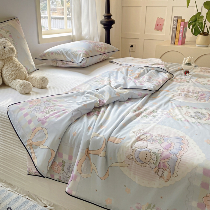 91家纺网 家纺一手货源 找家纺 （总）优悦生活馆 2025新款凉感丝夏被夏凉被空调被