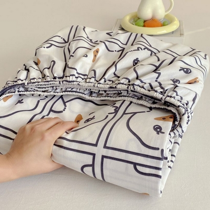 91家纺网 家纺一手货源 找家纺 （总）ME/ERA HOME寐时代 2025新款三枚缎老粗布床笠款三件套