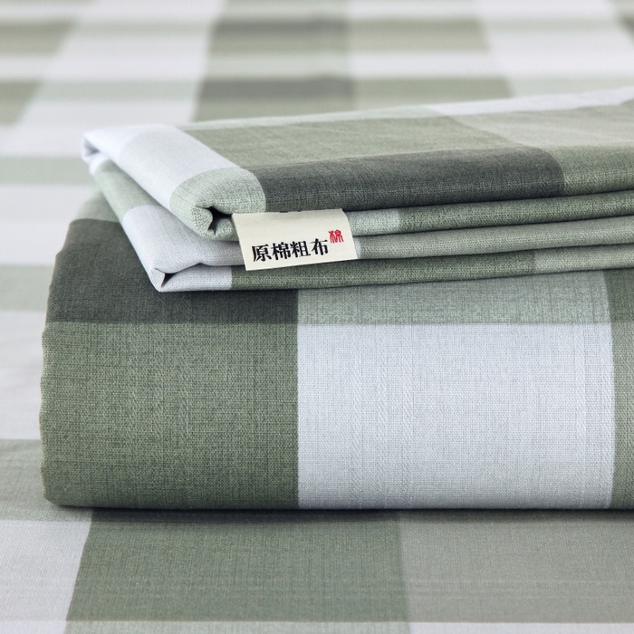 91家纺网 家纺一手货源 找家纺 ME/ERA HOME寐时代 2025新款三枚缎老粗布床单款三件套 绿野仙踪